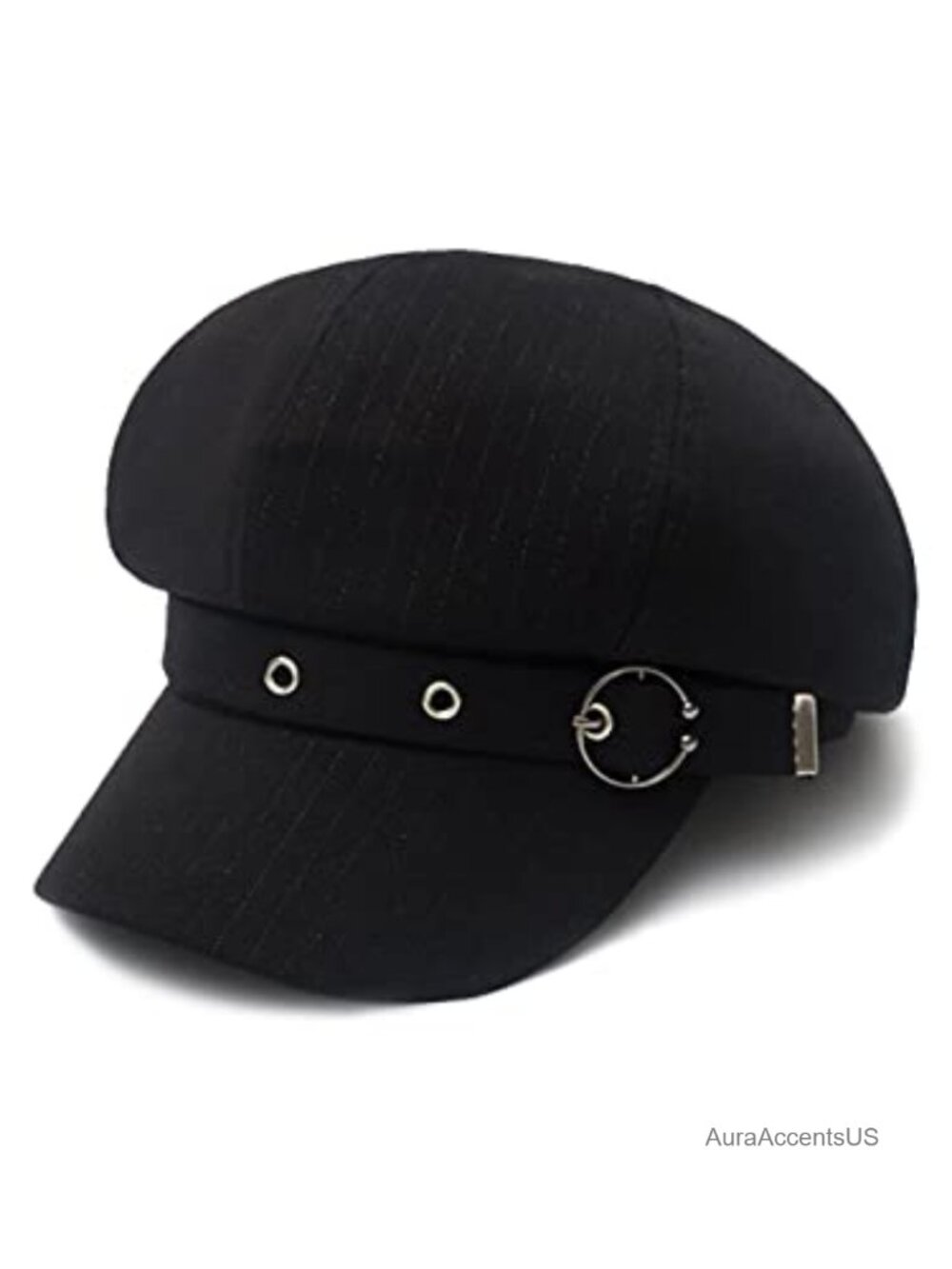 Women's Beret Newsboy Hat Cotton Striped Classic Fall Winter Cap